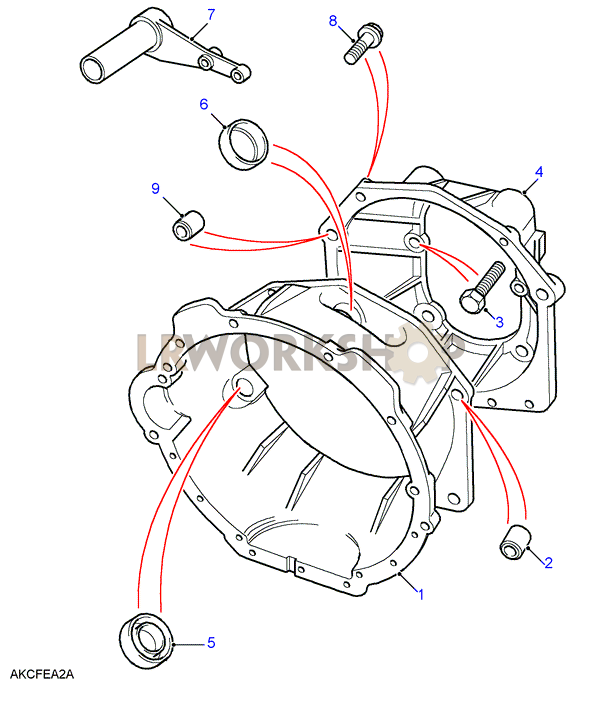 Campana Frizione Part Diagram