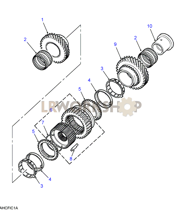 Mainshaft Gears 1st/2nd Part Diagram