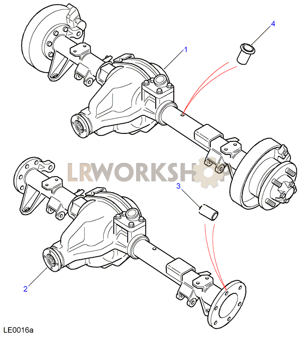 Rear Axle Assembly Part Diagram