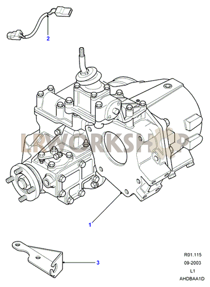 Transfer Assembly Part Diagram