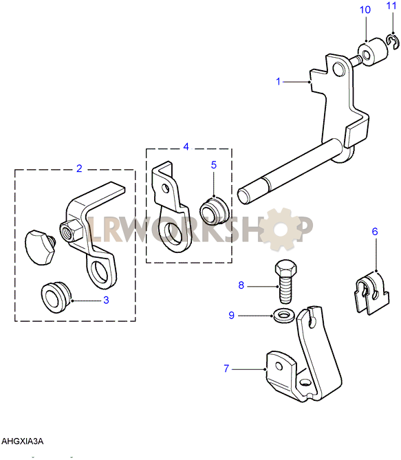 Hand Throttle - Additional Parts Part Diagram