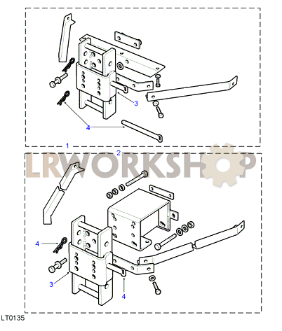 Towing Equipment - Adjustable Height Assembly Part Diagram