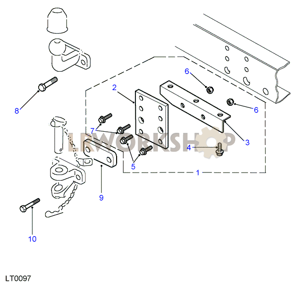 Anhängerkupplungssysteme Part Diagram
