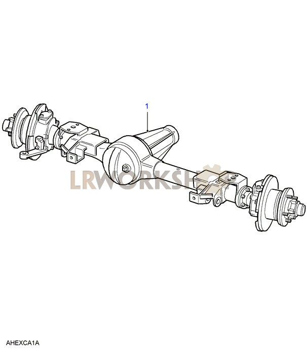 Front Axle Assembly Part Diagram