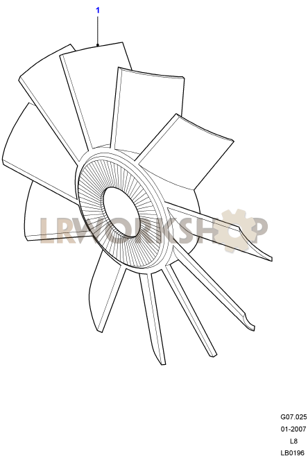 Radiator Fan Part Diagram