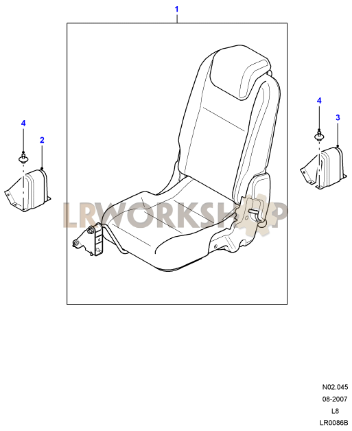 Load Area Rear Seats Part Diagram