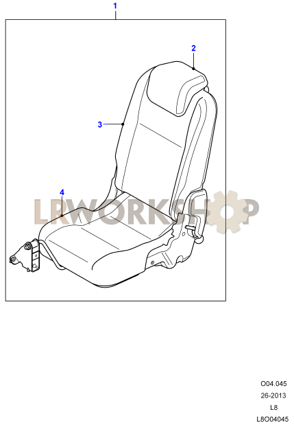 Loadspace Seats Part Diagram