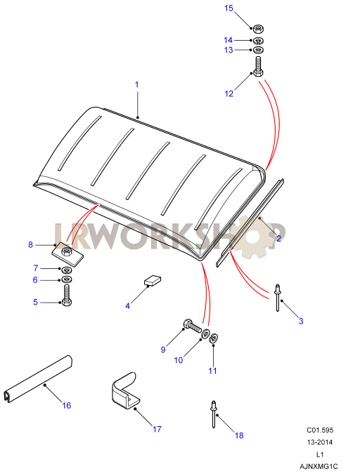 Roof Assembly Part Diagram