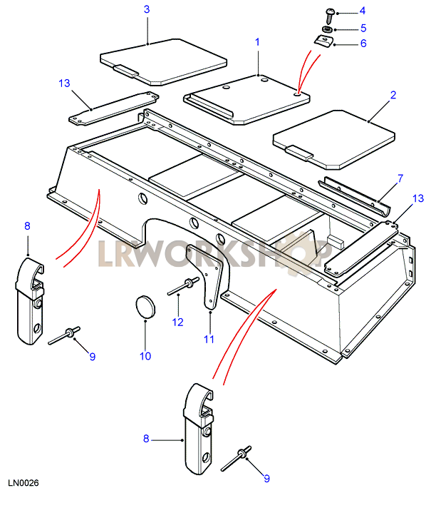 Seatbase Fittings Part Diagram