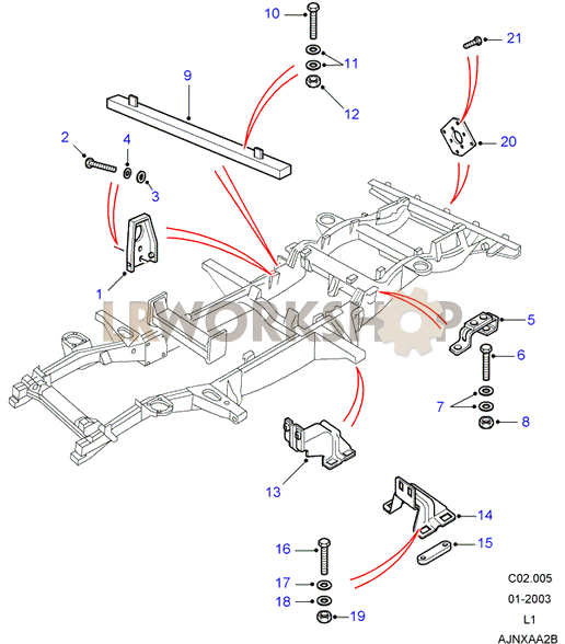Chassis Fittings Part Diagram