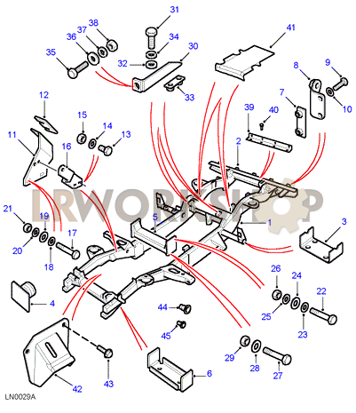 Chassis Frame Assembly - 130 Part Diagram