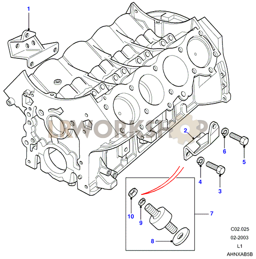 Supporto Motore Part Diagram