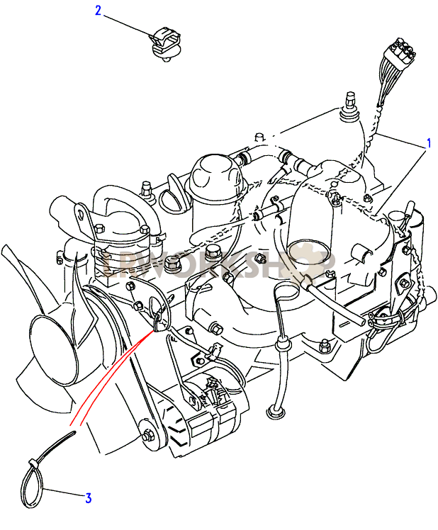 2.5 NA Engine Harness Part Diagram