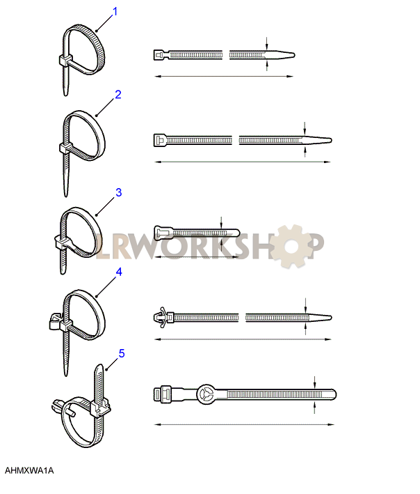 Cable Ties Part Diagram