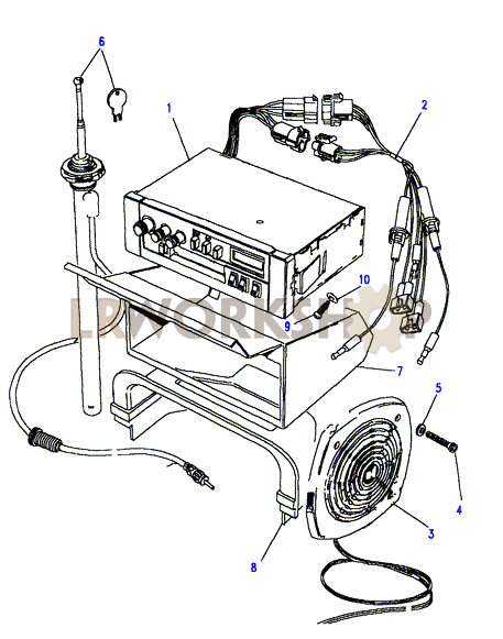 Radio Cassette Part Diagram
