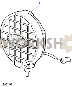 Auxiliary Lamp Part Diagram