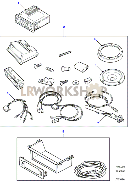 Radio Upgrade Kit Part Diagram