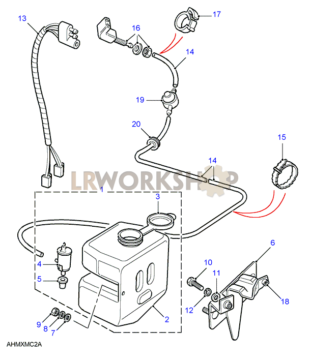 Lave - Glace Part Diagram