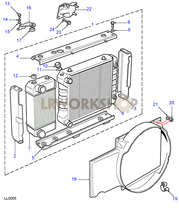 Radiator Part Diagram