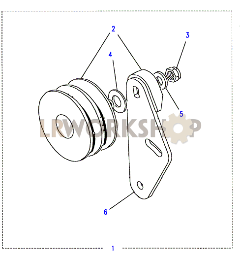 Air Conditioning Pump Idler Pulley Part Diagram