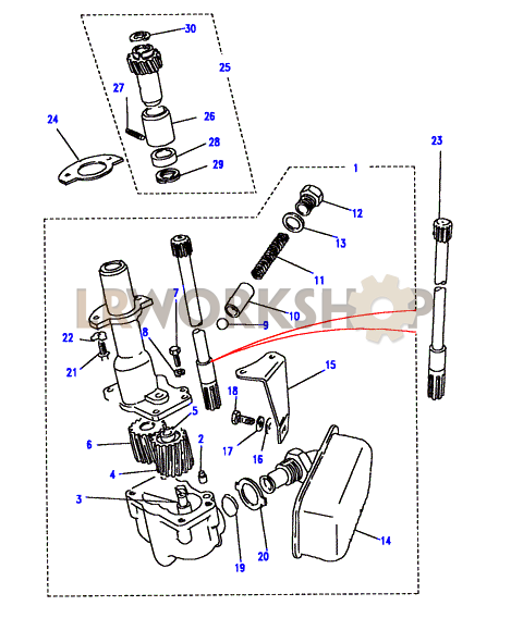 Pompa Dell'olio Part Diagram
