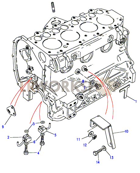 Bloque Motor Part Diagram