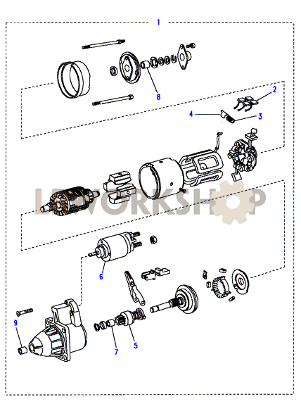 Starter Motor Part Diagram