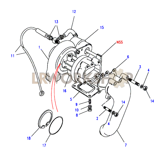 Turbocompresseur Part Diagram