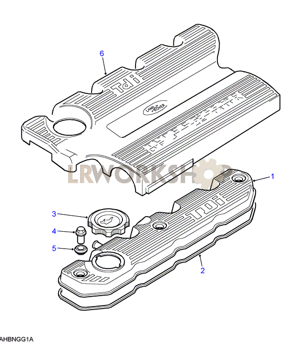 Cam Cover Gasket to fit Defender 300 Tdi 1994 to 1998 Rocker Cover
