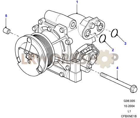 Air Conditioning Compressor Td5 Find Land Rover Parts At Lr Workshop