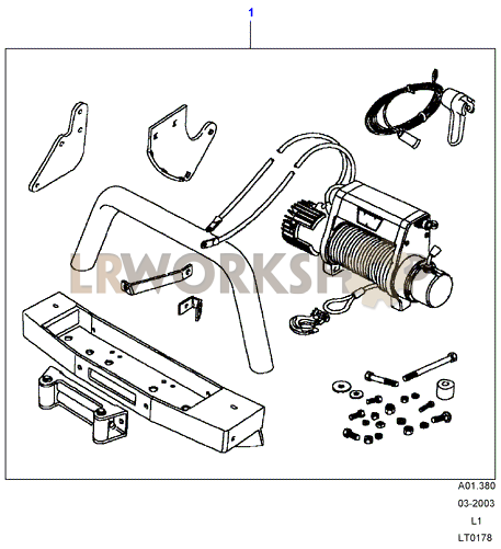 Winch Assembly Part Diagram