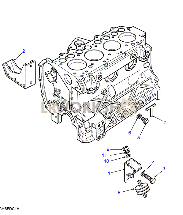 Soportesdel Motor Part Diagram