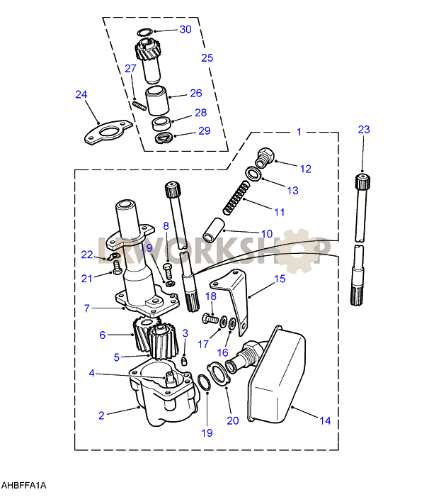 Pompa Dell'olio Part Diagram