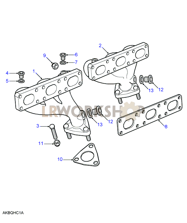 Exhaust Manifold Part Diagram
