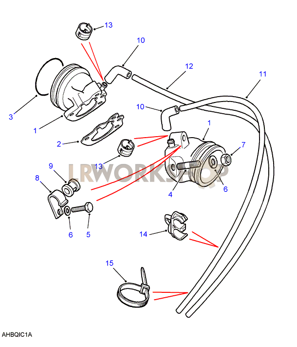 Carburetter Adaptors Part Diagram