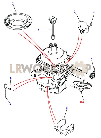 Carburador Componentes - Stromberg Part Diagram