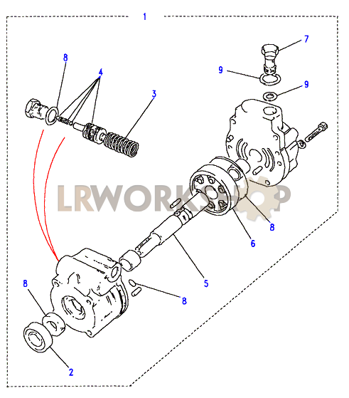Power Steering Pump Part Diagram