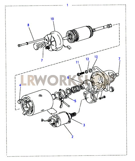 Starter Motor (AD only) Part Diagram
