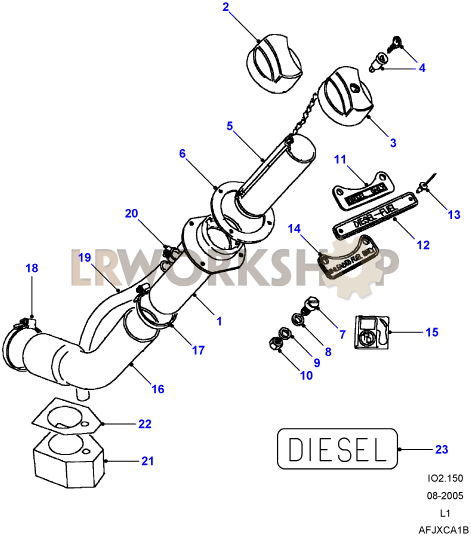 Fuel Filler Part Diagram
