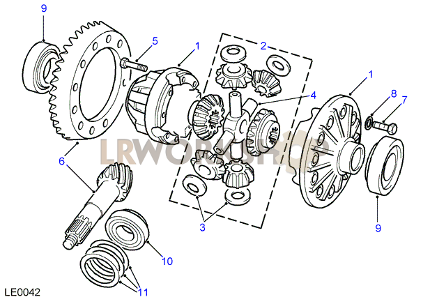 Crownwheel And Pinion Part Diagram