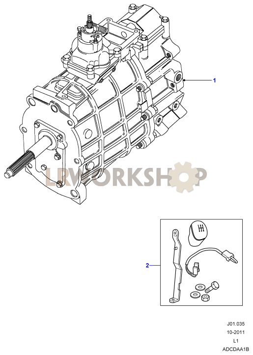 Gearbox Assembly Part Diagram