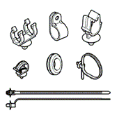 Cable Clips, Ties & Grommets Diagrams