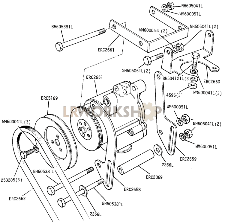 DETOXED ENGINE - Air Injection Pump Part Diagram