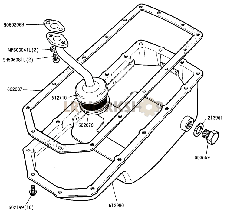 Sump and Filter Part Diagram