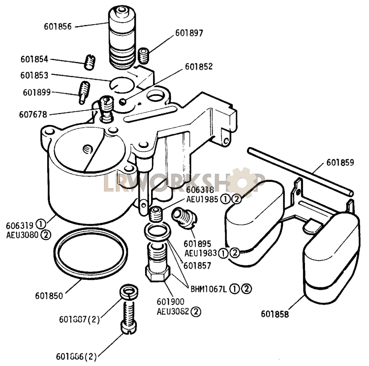 Emulsion Block - Carburetter Part Diagram