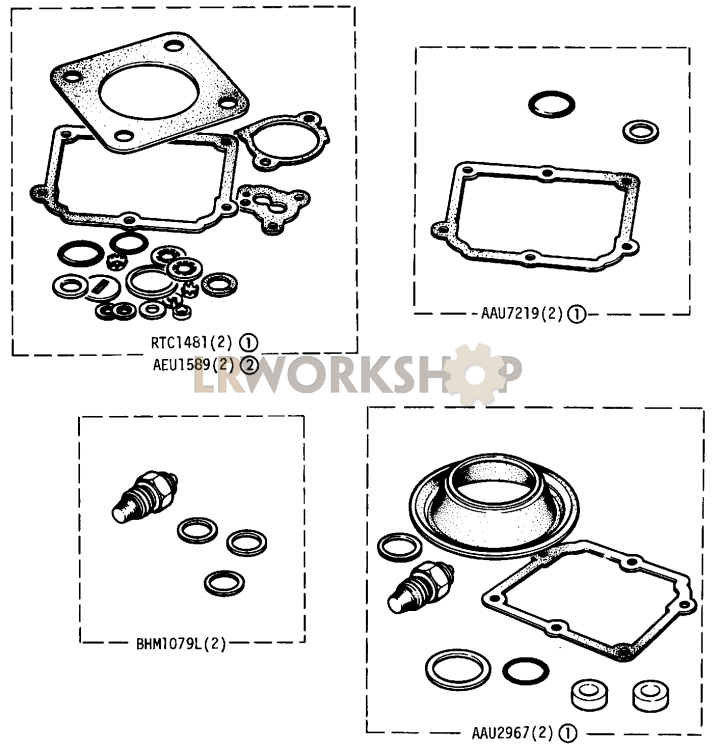 Carburettor Gasket Kits Part Diagram
