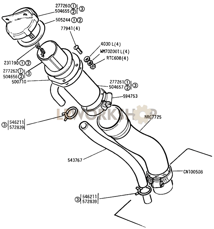 Fuel Filler Part Diagram