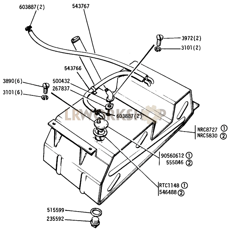 Fuel Tank Part Diagram