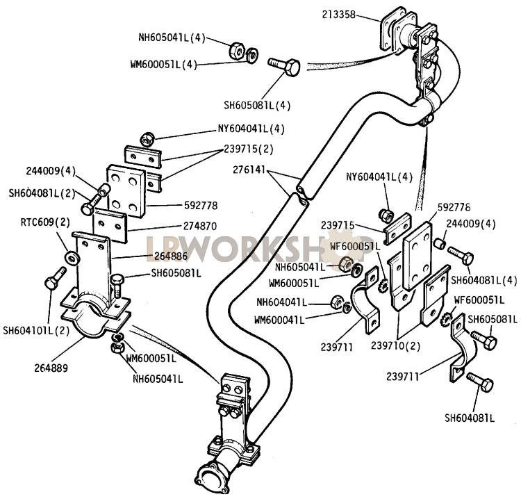Intermediate Exhaust Pipe Part Diagram