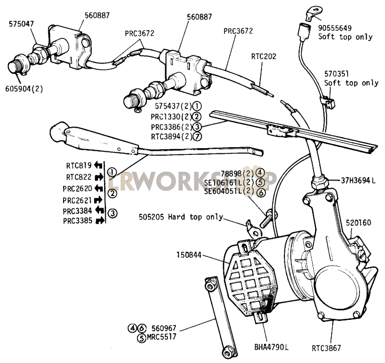 Land Rover Defender Wiper Motor Wiring Diagram
